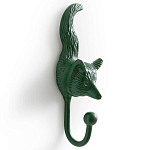 Настенный крючок лиса Fox Wall Hook Green варинант исполнения - 2 | Loft Concept в Перми