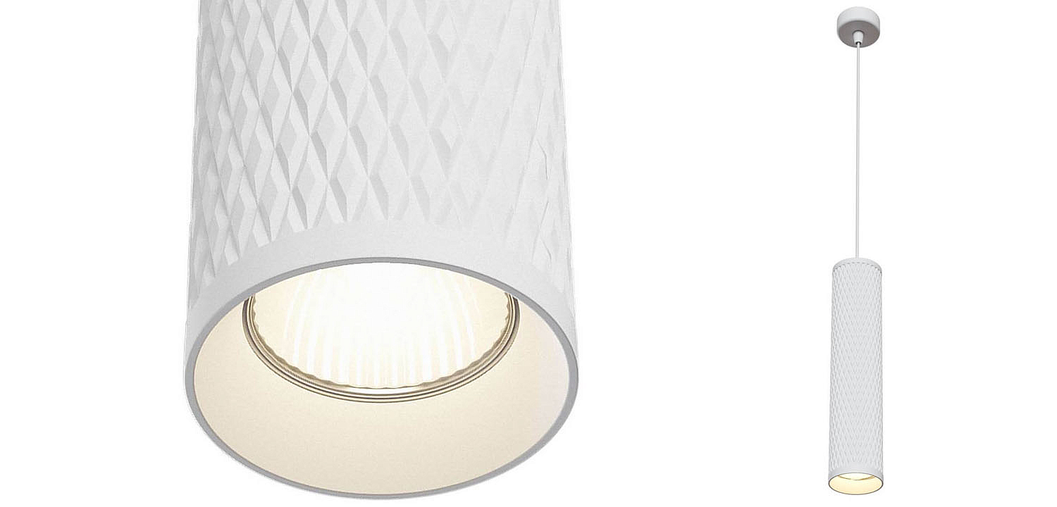 Подвесной светильник Trumpet tube white rhombus Подвесной светильник Trumpet tube white rhombus - Loft-Concept в Перми
