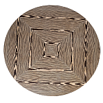 Столик журнальный круглый с полосатым узором Zebroids варинант исполнения - 7 | Loft Concept в Перми