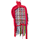 Настенный ковер разноцветный из одежды Heart варинант исполнения - 2 | Loft Concept в Перми