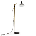 Торшер с поворотным плафоном Davy Brass Floor Lamp варинант исполнения - 2 | Loft Concept в Перми