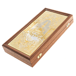 Нарды настольные из натурального камня лазурит и долерит Backgammon from Stone варинант исполнения - 6 | Loft Concept в Перми