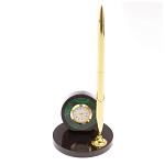 Часы настольные с ручкой из натурального камня Stone Clock варинант исполнения - 8 | Loft Concept в Перми