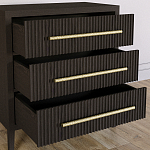 Комод Primo с 3 выдвижными ящиками Темный орех варинант исполнения - 6 | Loft Concept в Перми