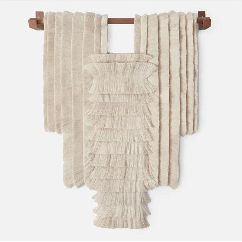 Светло-Бежевое Панно из нитей Palmas Wall Hanging Светло-бежевый в Перми | Loft Concept 