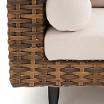 Трехместный садовый диван из плетеного пластика Matteo варинант исполнения - 4 | Loft Concept в Перми