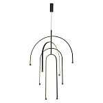 Люстра подвесная с дугообразными изогнутыми элементами Luke Lampco Tracer Lamp варинант исполнения - 5 | Loft Concept в Перми