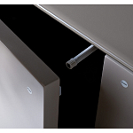 Комод со стеклянной столешницей и с выдвижными ящиками Minimalist Accent варинант исполнения - 4 | Loft Concept в Перми