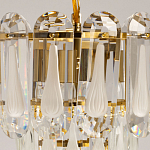 Люстра многоярусная с овальными прозрачными подвесками 28 см Harmonica варинант исполнения - 6 | Loft Concept в Перми