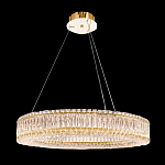 Люстра подвесная круглая из прозрачного хрусталя с золотым корпусом Selfsufficient варинант исполнения - 9 | Loft Concept в Перми