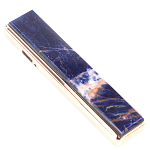 Зажигалка электронная с накладкой из натурального камня Содалит и с USB проводом для зарядки Stone Lighters варинант исполнения - 1 | Loft Concept в Перми