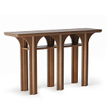 Консоль деревянная с арочным основанием Arch Passage варинант исполнения - 1 | Loft Concept в Перми