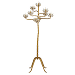 Торшер золотой в виде растения Golden Flower Glade варинант исполнения - 2 | Loft Concept в Перми