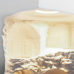 Встраиваемый в стену гипсовый светильник под покраску в античном стиле Antiquity Athena варинант исполнения - 11 | Loft Concept в Перми