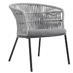 Кресло с декоративным плетением на спинке и подлокотниках Armchair Weaving варинант исполнения - 2 | Loft Concept в Перми