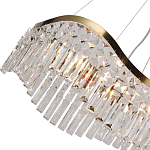 Люстра подвесная волнистой формы с хрустальными подвесками Ludivine Lighting варинант исполнения - 3 | Loft Concept в Перми