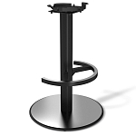 Барный стул вращающийся со спинкой Бежевый Велюр Vendramin Chair варинант исполнения - 4 | Loft Concept в Перми