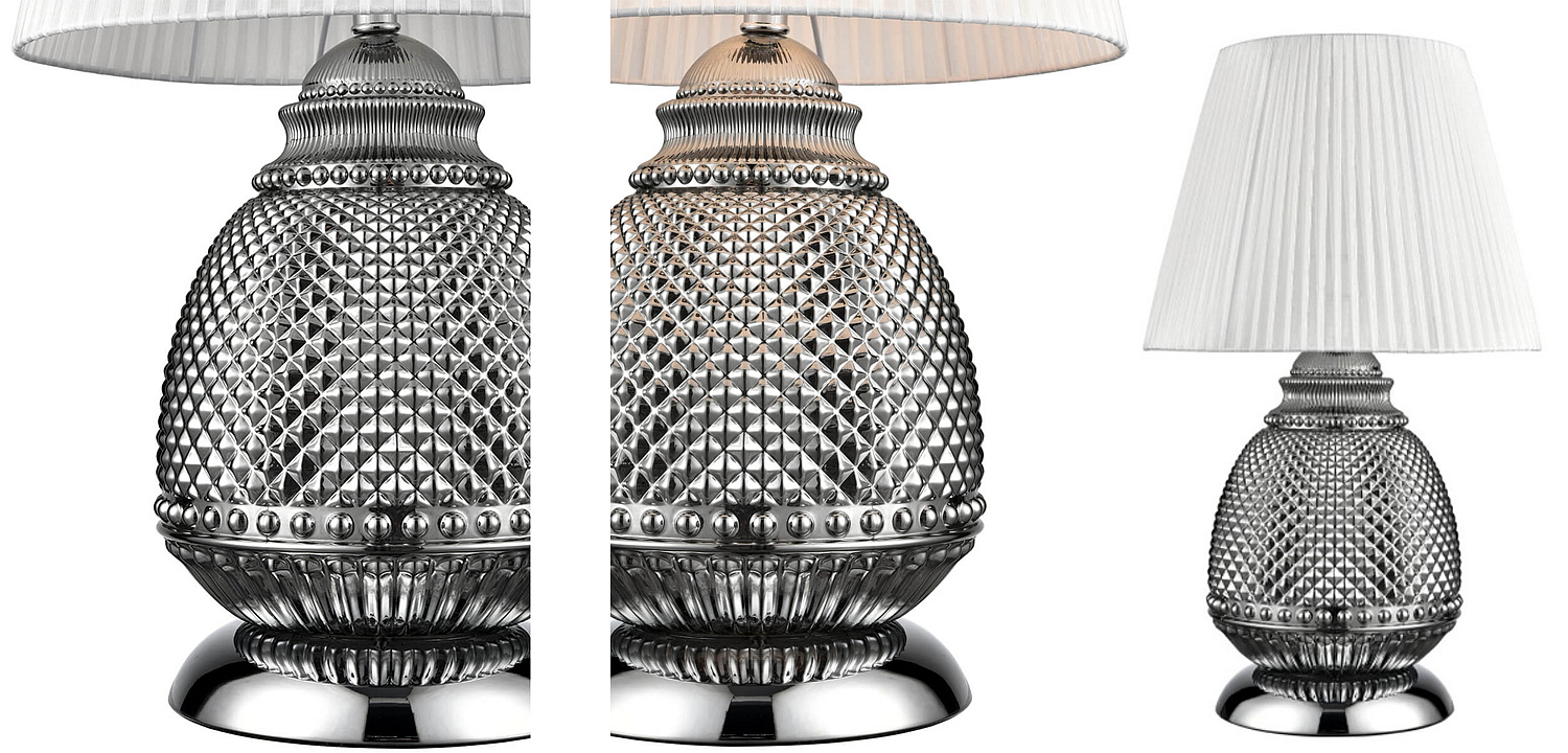 Настольная лампа Gloria Chrome Table Lamp Настольная лампа Gloria Chrome Table Lamp - Loft-Concept в Перми