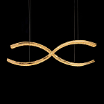 Люстра волнистой формы с фактурным хрустальным плафоном Light Delight варинант исполнения - 1 | Loft Concept в Перми