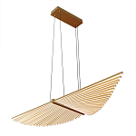 Люстра в виде распахнутых крыльев из тонких металлических планок Flight of Freedom варинант исполнения - 3 | Loft Concept в Перми