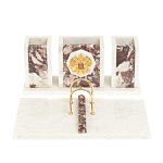 Настольный письменный набор из мрамора и креноида с гербом России Marble Accessory варинант исполнения - 1 | Loft Concept в Перми