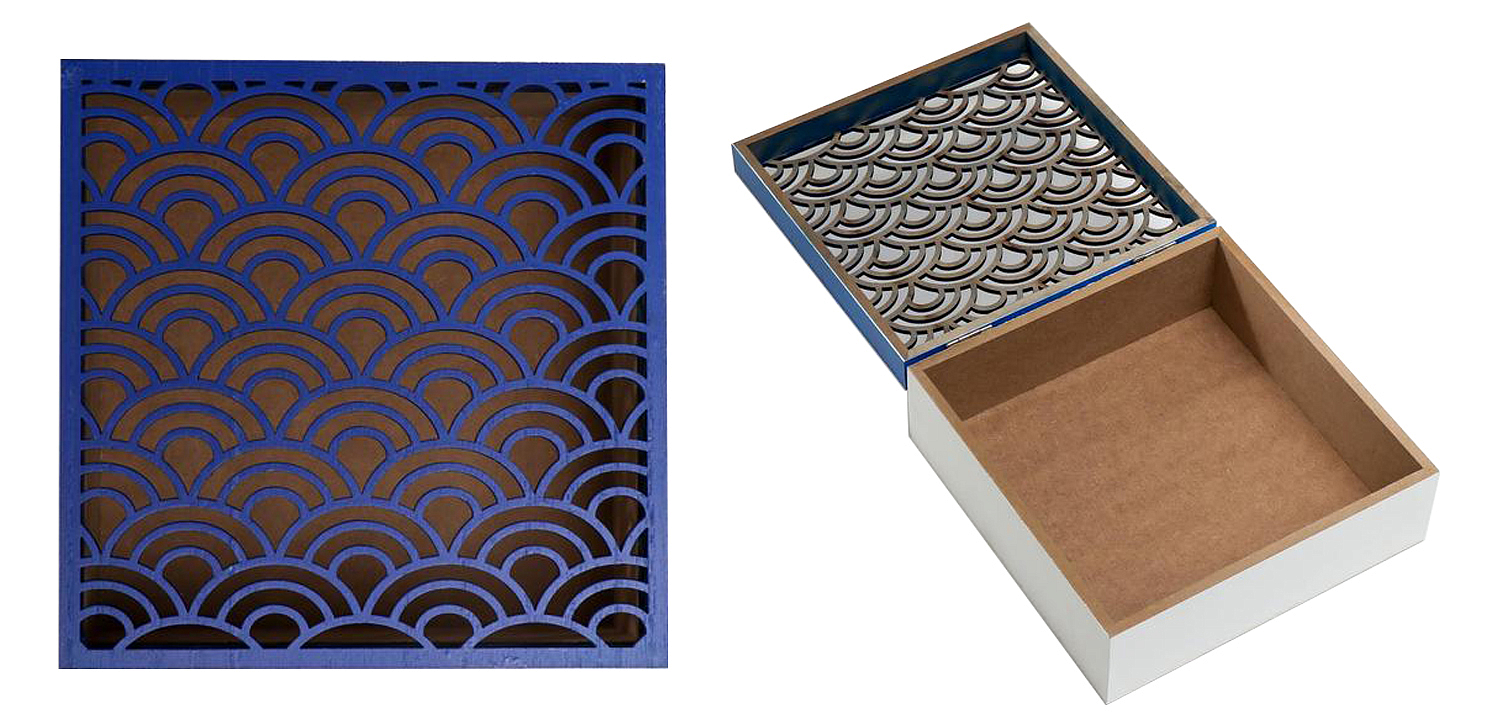 Шкатулка Deep Blue Scales Pattern Box Шкатулка Deep Blue Scales Pattern Box - Loft-Concept в Перми
