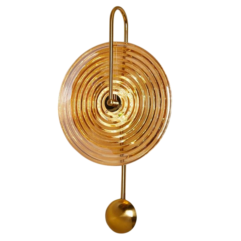 Бра бронзовое с с прозрачными стеклянными плафонами Golden Spiral Бронза Бра бронзовое с с прозрачными стеклянными плафонами Golden Spiral Бронза в Перми | Loft Concept