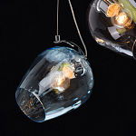 Люстра каскадная с 9-ю разноцветными стеклянными плафонами Kaleido варинант исполнения - 6 | Loft Concept в Перми