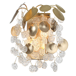 Бра с декоративными подвесками из прозрачного стекла в форме монеток FAIRYTREE Light варинант исполнения - 2 | Loft Concept в Перми