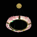 Люстра в форме кольца розовая Warm Pink Light варинант исполнения - 5 | Loft Concept в Перми
