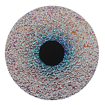 Бра круглое стеклянное с морозным эффектом Heterochromia варинант исполнения - 2 | Loft Concept в Перми