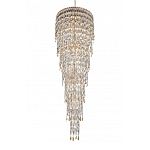 Люстра многоярусная каскадная с хрустальными подвесками Roul Crystal Light варинант исполнения - 6 | Loft Concept в Перми