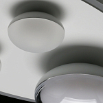 Потолочный светильник овальной формы белого цвета с 4-мя лампами Lunar Pebbles варинант исполнения - 11 | Loft Concept в Перми