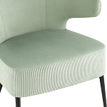 Современное мягкое кресло на металлических ножках Rakush Pistachio варинант исполнения - 6 | Loft Concept в Перми