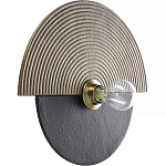 Круглый настенный фактурный светильник Textured Disc варинант исполнения - 1 | Loft Concept в Перми