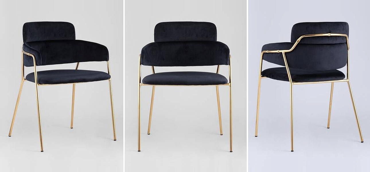 Polina chair Тёмно-синий Велюр Polina chair Тёмно-синий Велюр - Loft-Concept в Перми