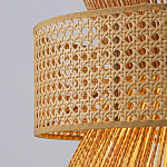 Подвесной светильник с абажуром из натуральных материалов Light Inside the Cell варинант исполнения - 4 | Loft Concept в Перми