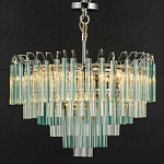 Дизайнерская люстра AQUA Blue Lagoon бирюзовое стекло несколько ярусов варинант исполнения - 6 | Loft Concept в Перми