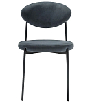 Стул металлический с мягкой спинкой и сиденьем из велюра Alfie Chair варинант исполнения - 5 | Loft Concept в Перми