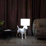 Лампа COLLECTION OF DOGS с абажуром Бультерьер варинант исполнения - 3 | Loft Concept в Перми