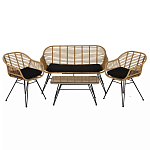 Кушетка плетеная из ротанга Wicker Сouch варинант исполнения - 5 | Loft Concept в Перми