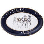 Сервиз обеденный из фарфора с изображением лошадей на 6 персон 23 предмета Porcelain Horse Set варинант исполнения - 2 | Loft Concept в Перми