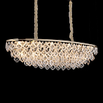 Люстра овальная с каскадом из подвесных прозрачных элементов Attractiveness варинант исполнения - 2 | Loft Concept в Перми