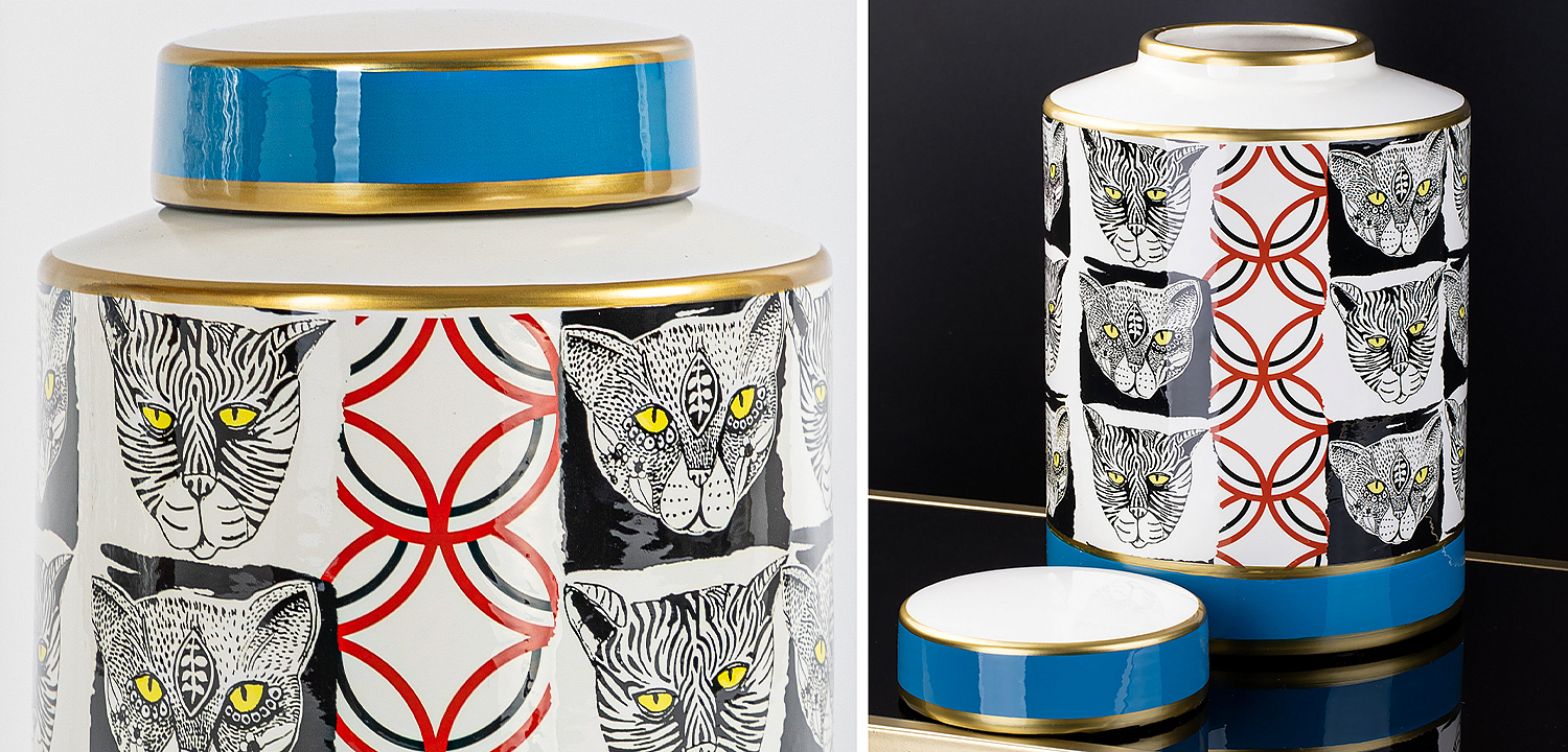 Ваза с крышкой Cats Vase Ваза с крышкой Cats Vase - Loft-Concept в Перми