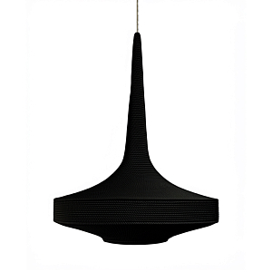 Подвесной вязаный черный светильник «Лампа Марракеша»