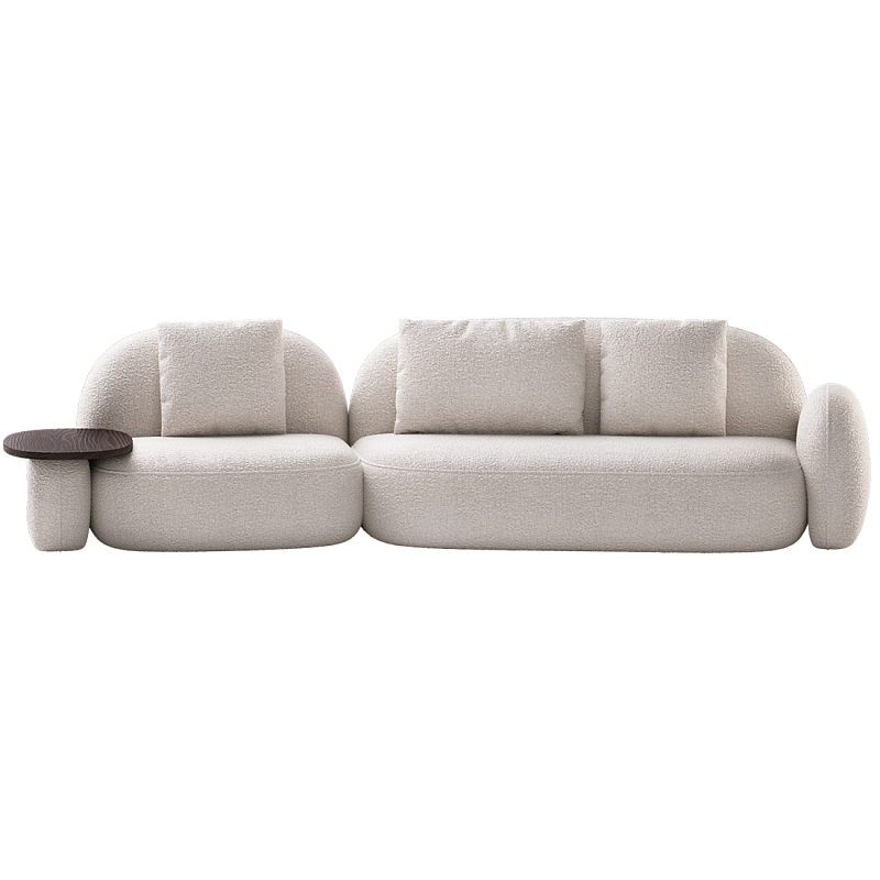 Модульный Диван Orus с овальным столиком  Молочный Орех в Перми | Loft Concept 