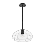 Подвесной светильник с прозрачным двойным стеклянным плафоном в форме купола и внутренней сферой Hinkley варинант исполнения - 2 | Loft Concept в Перми