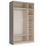 Шкаф трёхдверный с 1-ой зеркальной дверью Satin Furniture варинант исполнения - 3 | Loft Concept в Перми