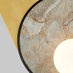 Бра с каменным диском в металлической раме Sandstone Painting варинант исполнения - 2 | Loft Concept в Перми