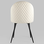 Мягкий стул в бежевом велюре Miruna Chair варинант исполнения - 4 | Loft Concept в Перми